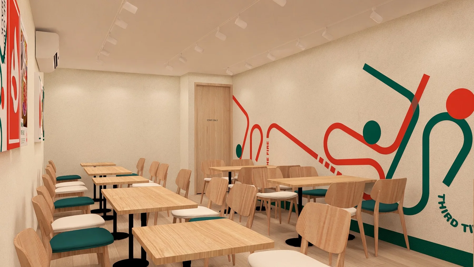 未禾台中美村總店二樓用餐空間
